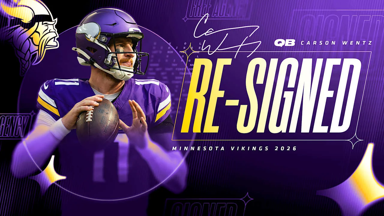 Vikings Add Carson Wentz to Veteran QB Room