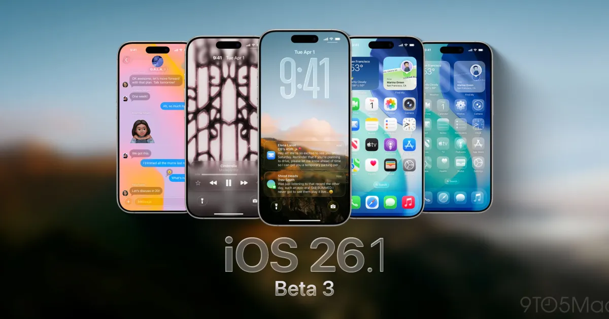 Featured image for Apple Launches Beta 3 Updates for iOS 26.1, iPadOS 26.1, and macOS Tahoe with Nostalgic Features