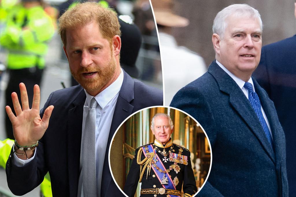 "King Charles Bars Prince Harry and Prince Andrew from Acting as Stand-Ins"