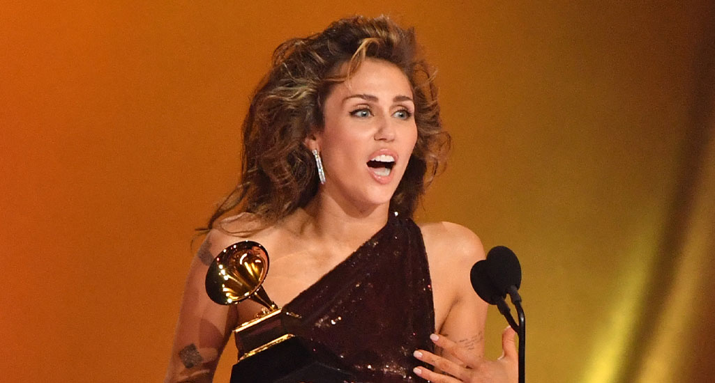 Featured image for "Miley Cyrus' Memorable Moments at the 2024 Grammys"