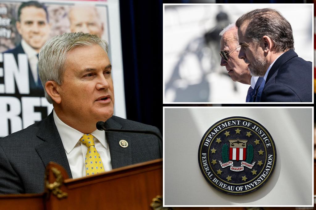 FBI's Biden bribery tip file under review by Rep. Comer amid controversy.