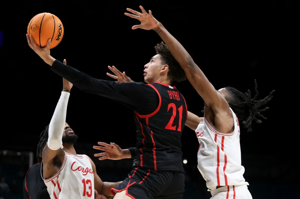 Featured image for Aztecs Shock No. 6 Houston with Overtime Victory in Las Vegas
