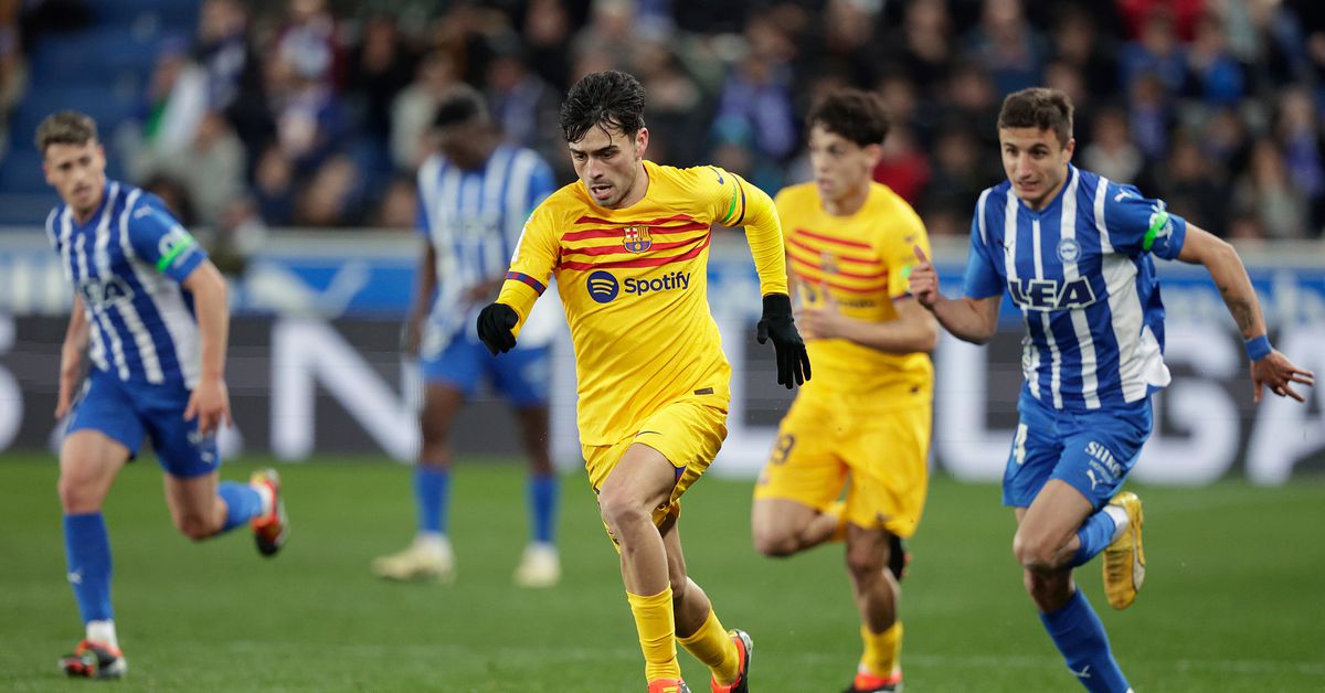 Featured image for "Barcelona's 10-Man Triumph: Surviving Refereeing Controversy to Secure Crucial Win Against Alavés"