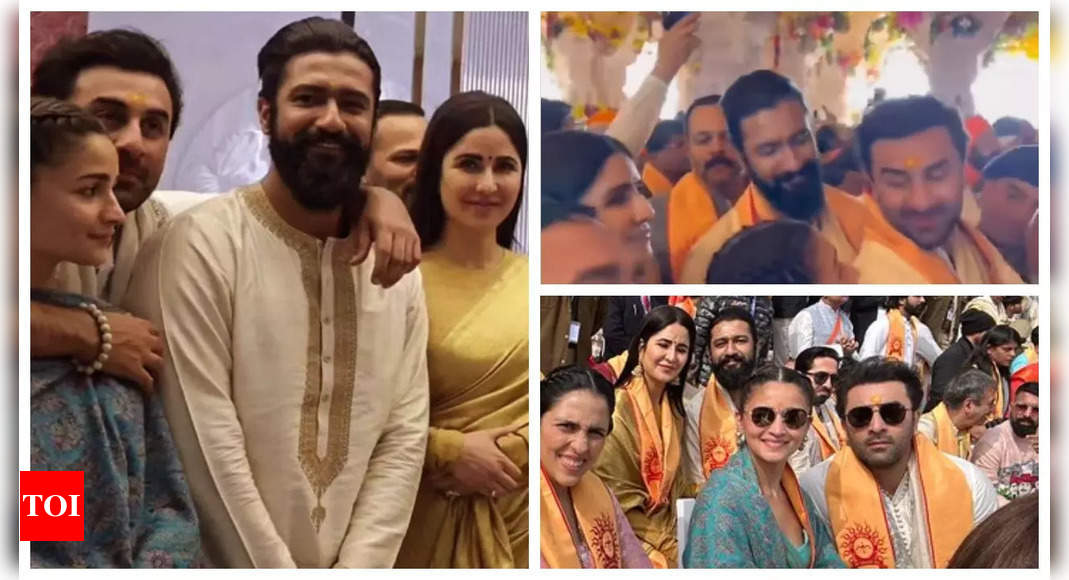 Featured image for "Emotional Moments and Camaraderie: Celebrities' Ayodhya Visit"