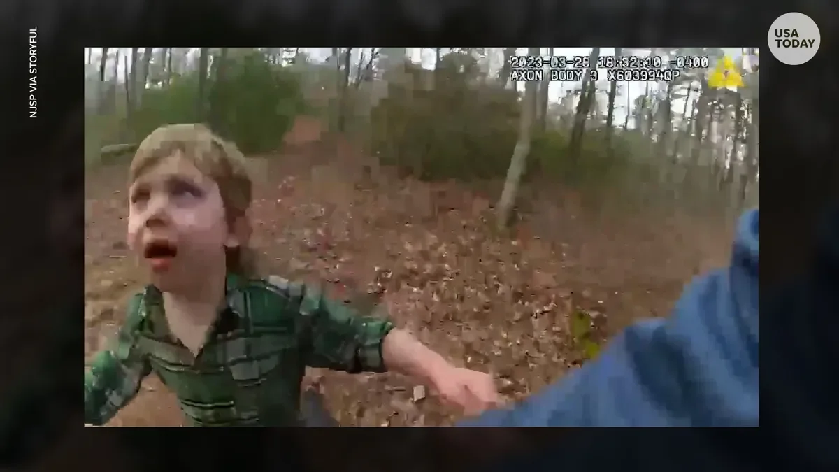 Police rescue crying 4-year-old lost in New Jersey woods with dog