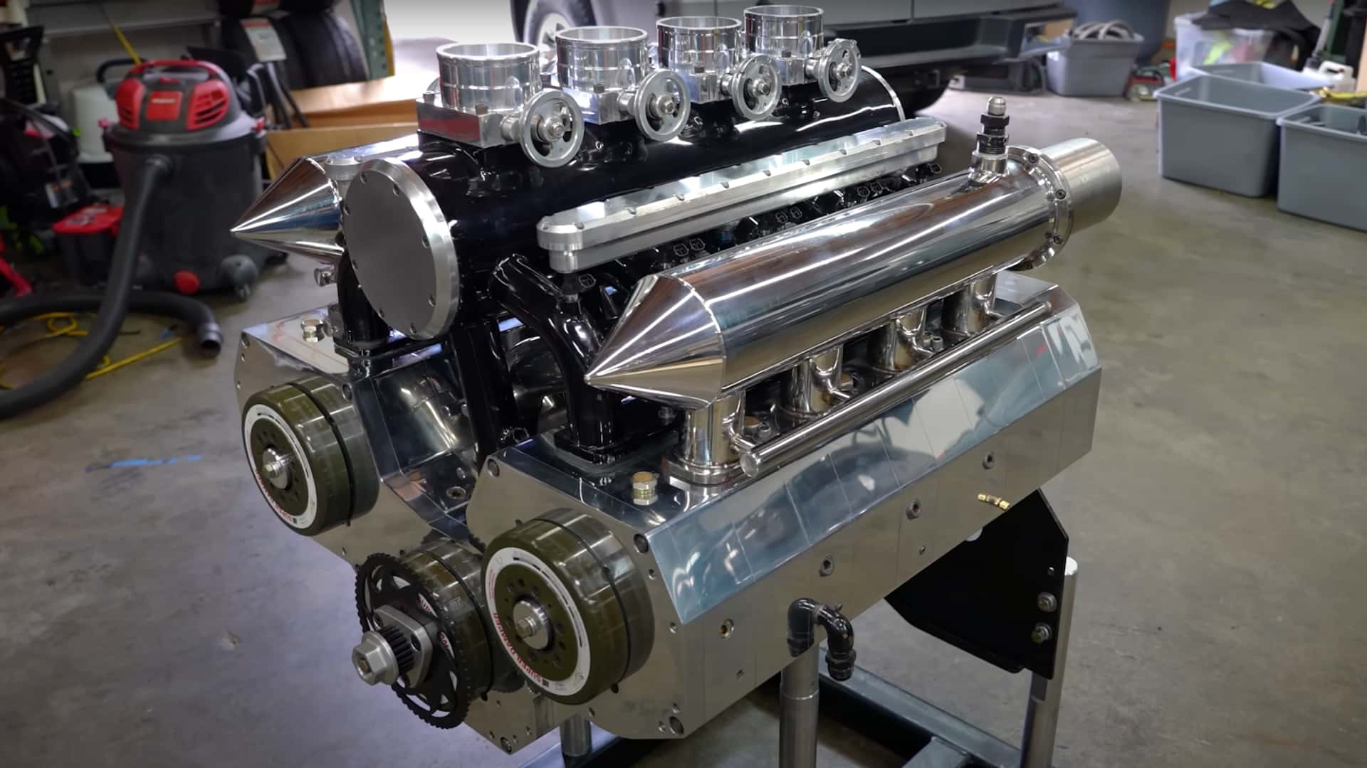 Featured image for Insane 12-Rotor Wankel Engine Built from Scratch at Home