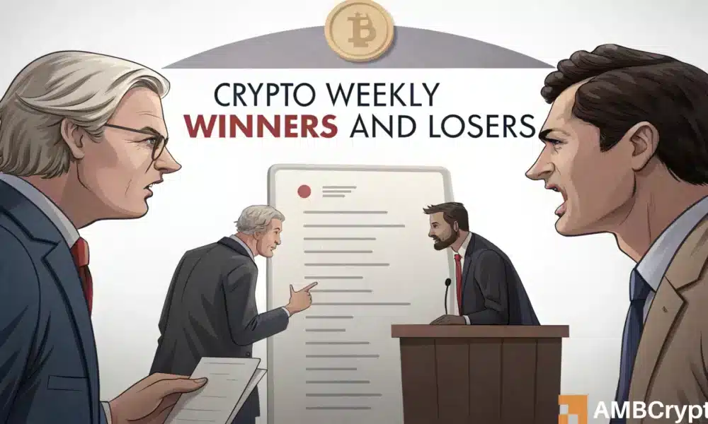 Featured image for Crypto Weekly Winners and Losers: PUMP, ZEC, PI, CRO