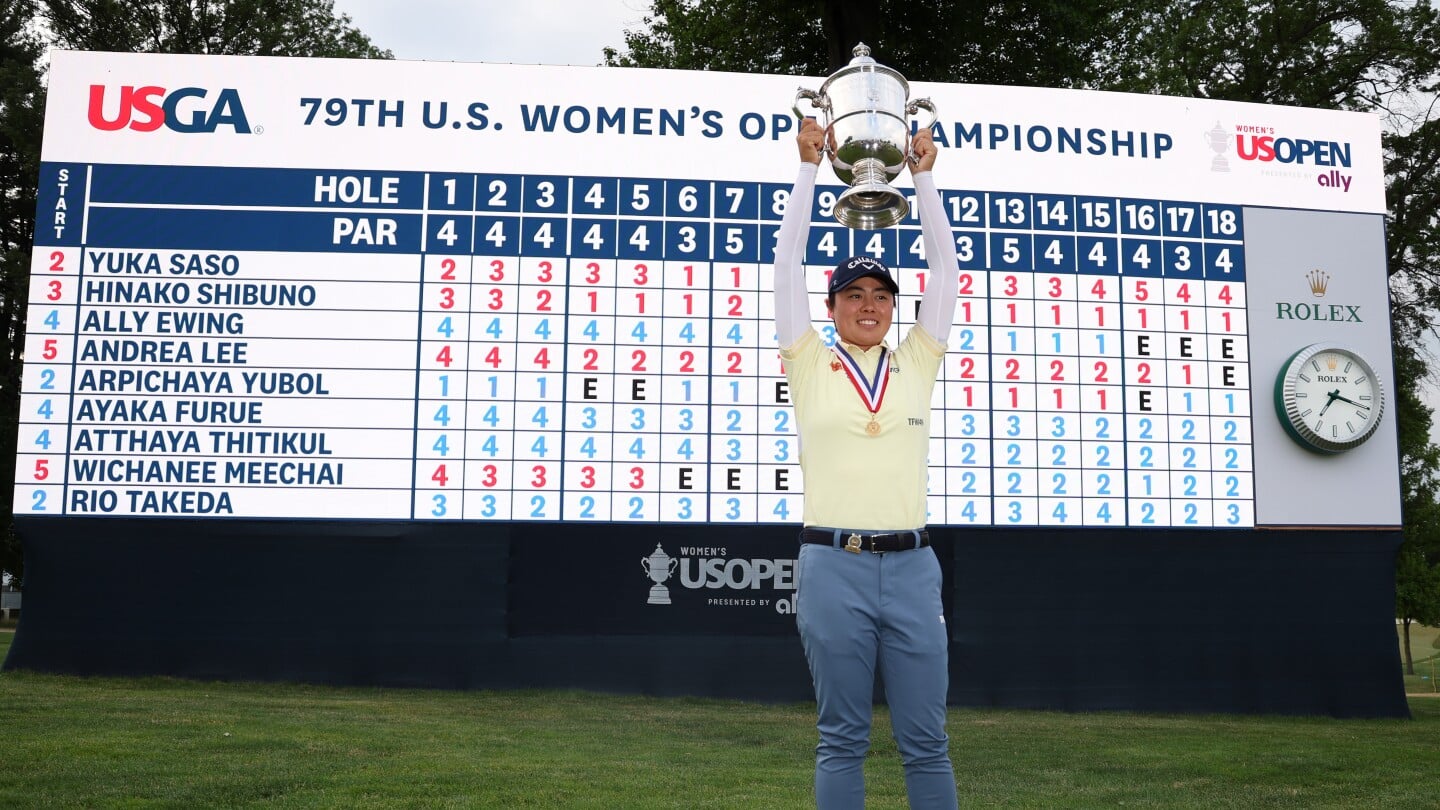 Featured image for Yuka Saso Wins Second U.S. Women's Open Amid Record $12M Purse