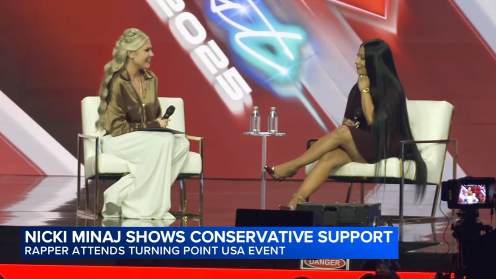 Featured image for Nicki Minaj shifts from critic to supporter of Trump and Vance at conservative events