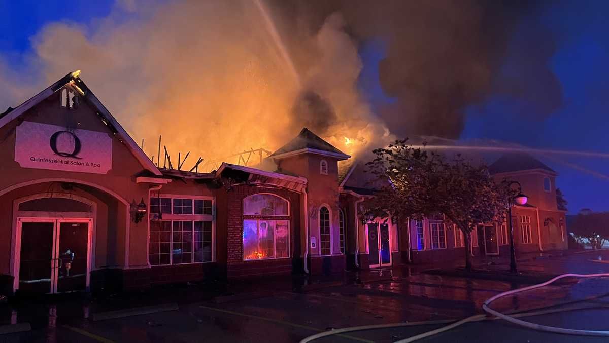 Featured image for Massive Fire Engulfs Bentonville Business Complex on Sunday Morning