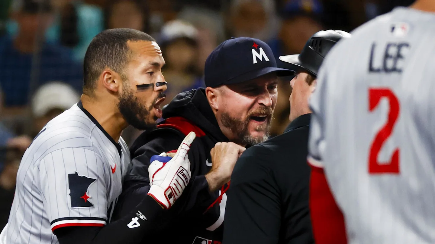 Featured image for Twins and Mariners clash in chaotic game with ejections and fire alarm delay