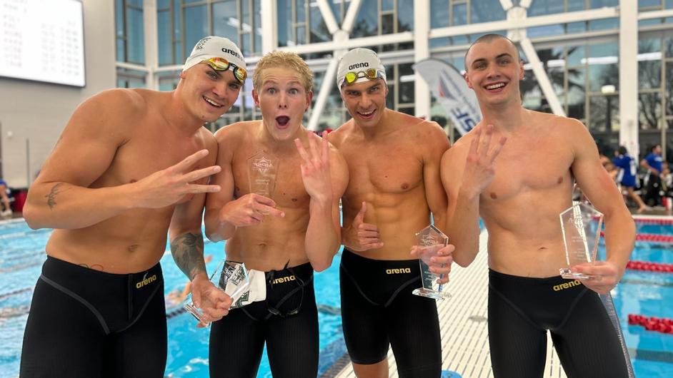 Featured image for "Record-Breaking Success: Hawaii Dominates 2024 MPSF Swimming Championships"