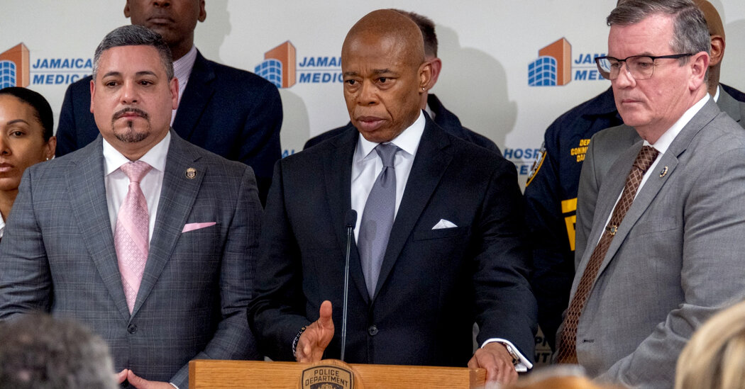 Featured image for "Mayor Eric Adams Confronts Tragic Violence in NYPD Officer's Killing"