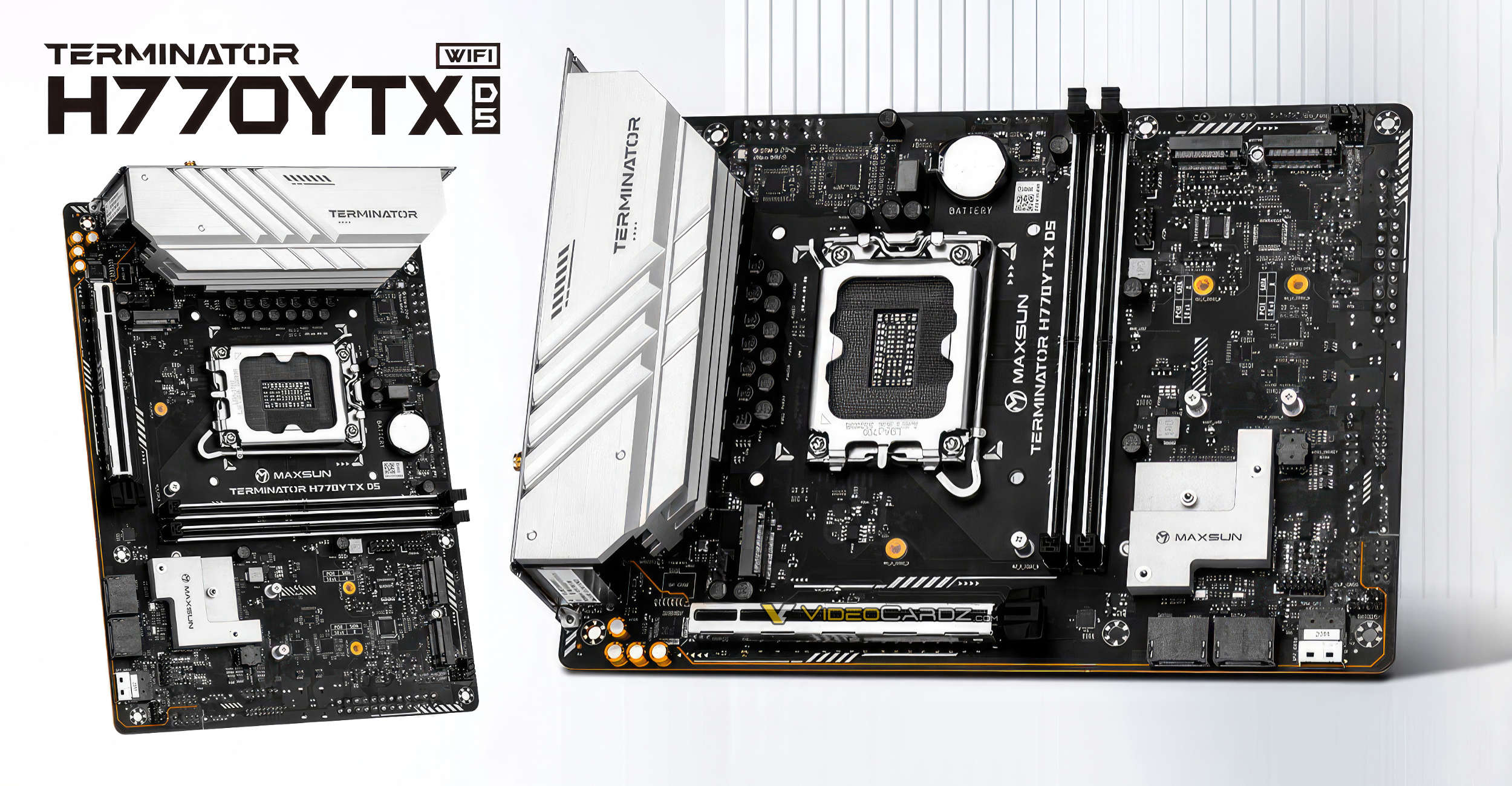 Featured image for "MaxSun Unveils H770YTX Terminator: Wider ITX Design with DDR5 and PCIe Gen5 Support"