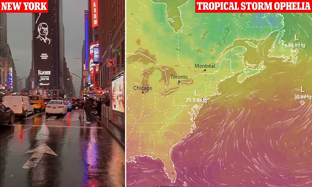 Featured image for "Ophelia's Wrath: NYC Residents Urged to Flee Basement Apartments as Massive Storm Soaks East Coast"