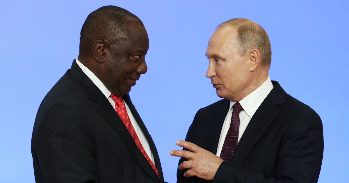 US Ambassador Accuses South Africa of Supplying Weapons to Russia