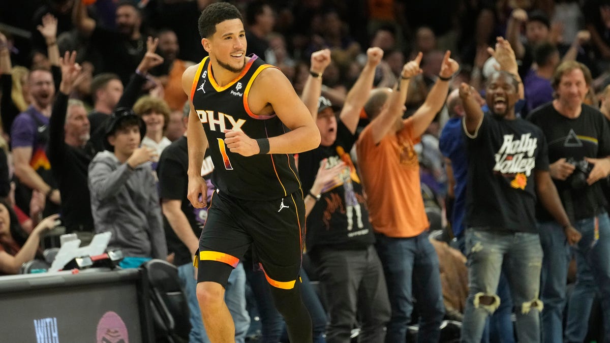 Devin Booker steals the spotlight in NBA playoffs.