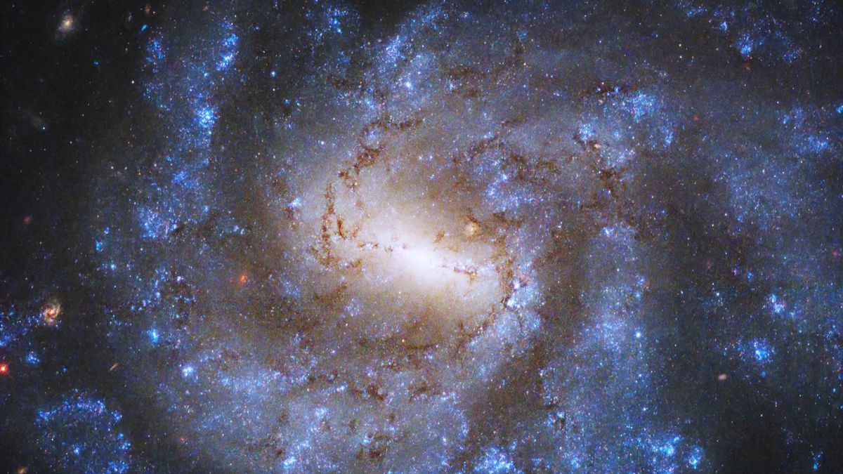 "Stunning Photo: Hubble Telescope Captures Galaxy Spinning Like a Top"