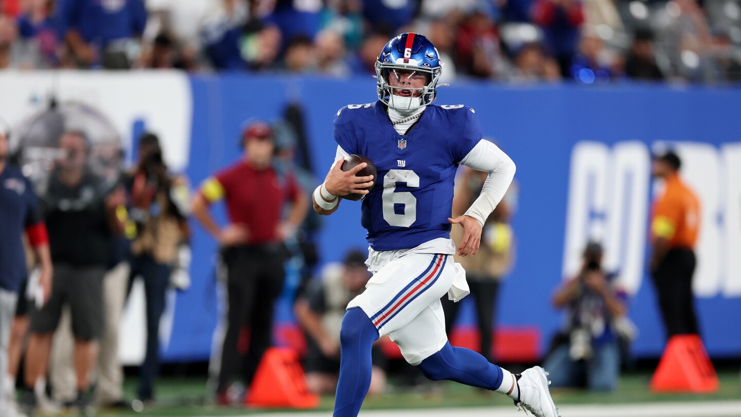 Giants Rookie Jaxson Dart Continues to Impress in Preseason