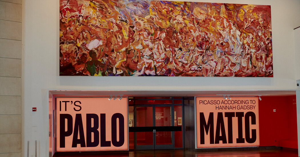 Featured image for Hannah Gadsby's 'Pablo-matic' exhibit explores Picasso's legacy at Brooklyn Museum.