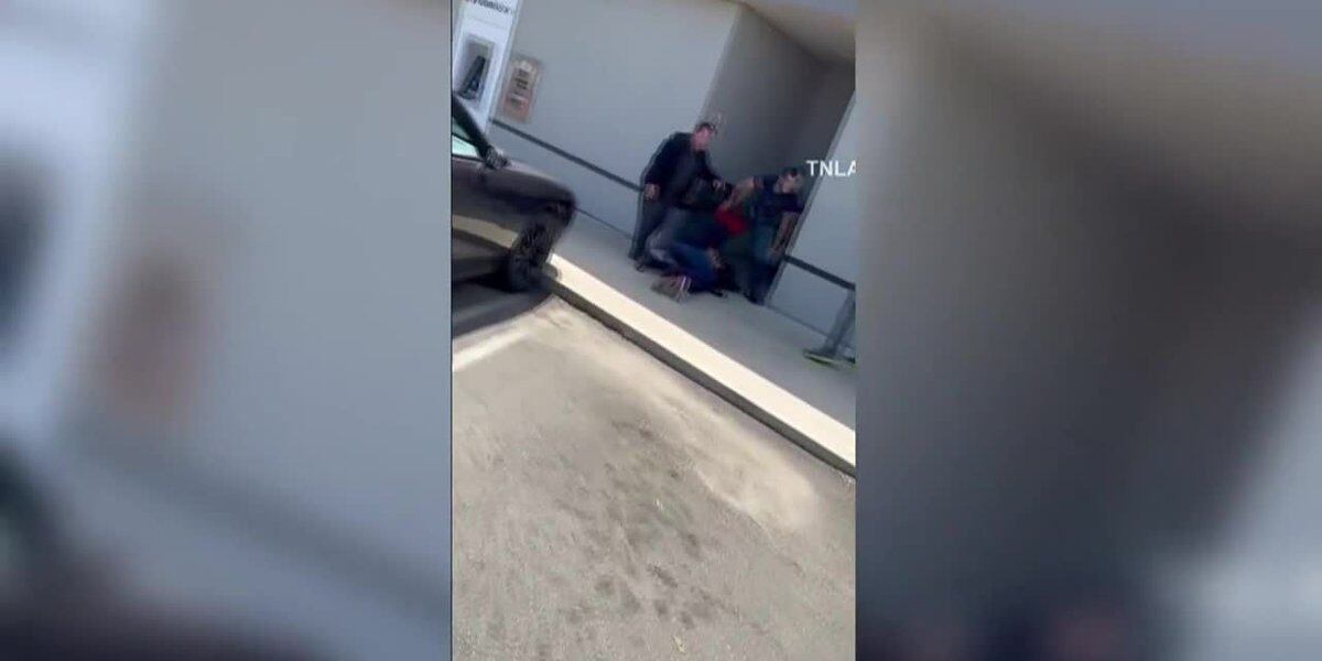Video captures woman's chaotic carjacking rampage in Agoura Hills parking lot.