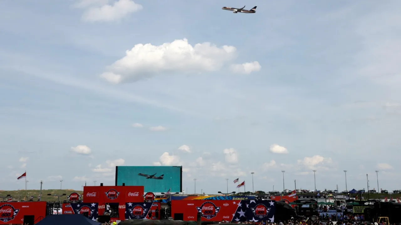 Trump Attends Coca-Cola 600 Flyover