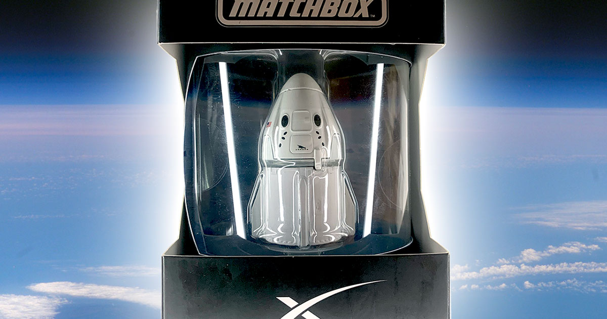 Featured image for SpaceX's Crew Dragon capsule immortalized as a die-cast model.