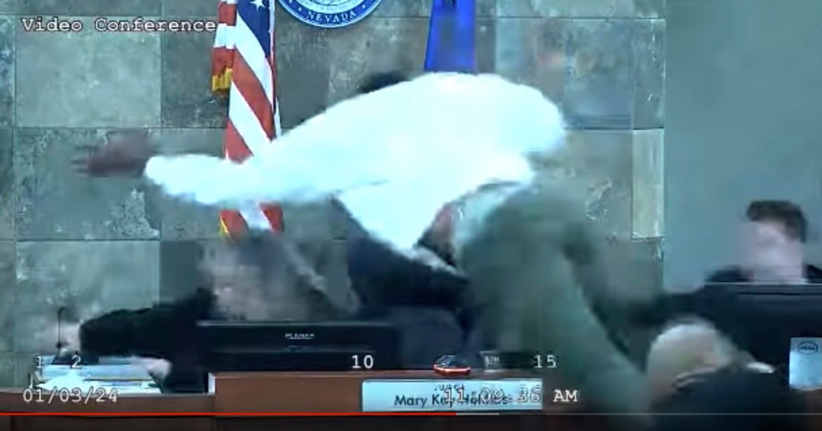 Featured image for "Video Captures Moment Defendant Attacks Judge in Nevada Courtroom"