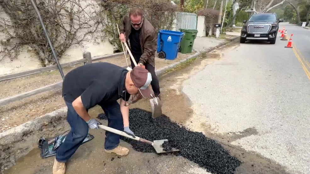 Featured image for Arnold Schwarzenegger Takes Matters into His Own Hands and Fills LA Pothole