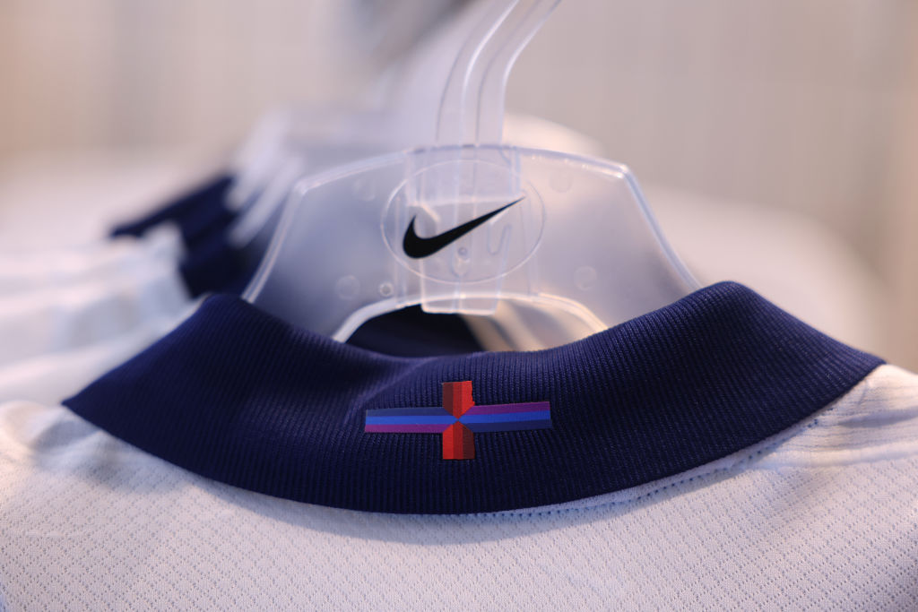 "Controversy Erupts Over Nike's Redesign of England's Soccer Jersey Cross"