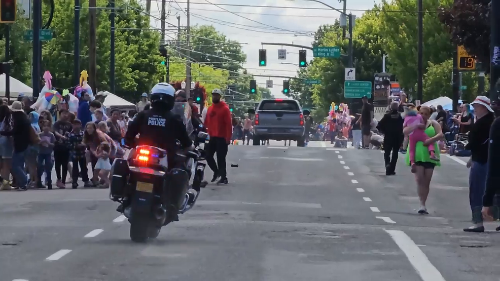 Driver denies charges of crashing into Portland Grand Floral Parade route.