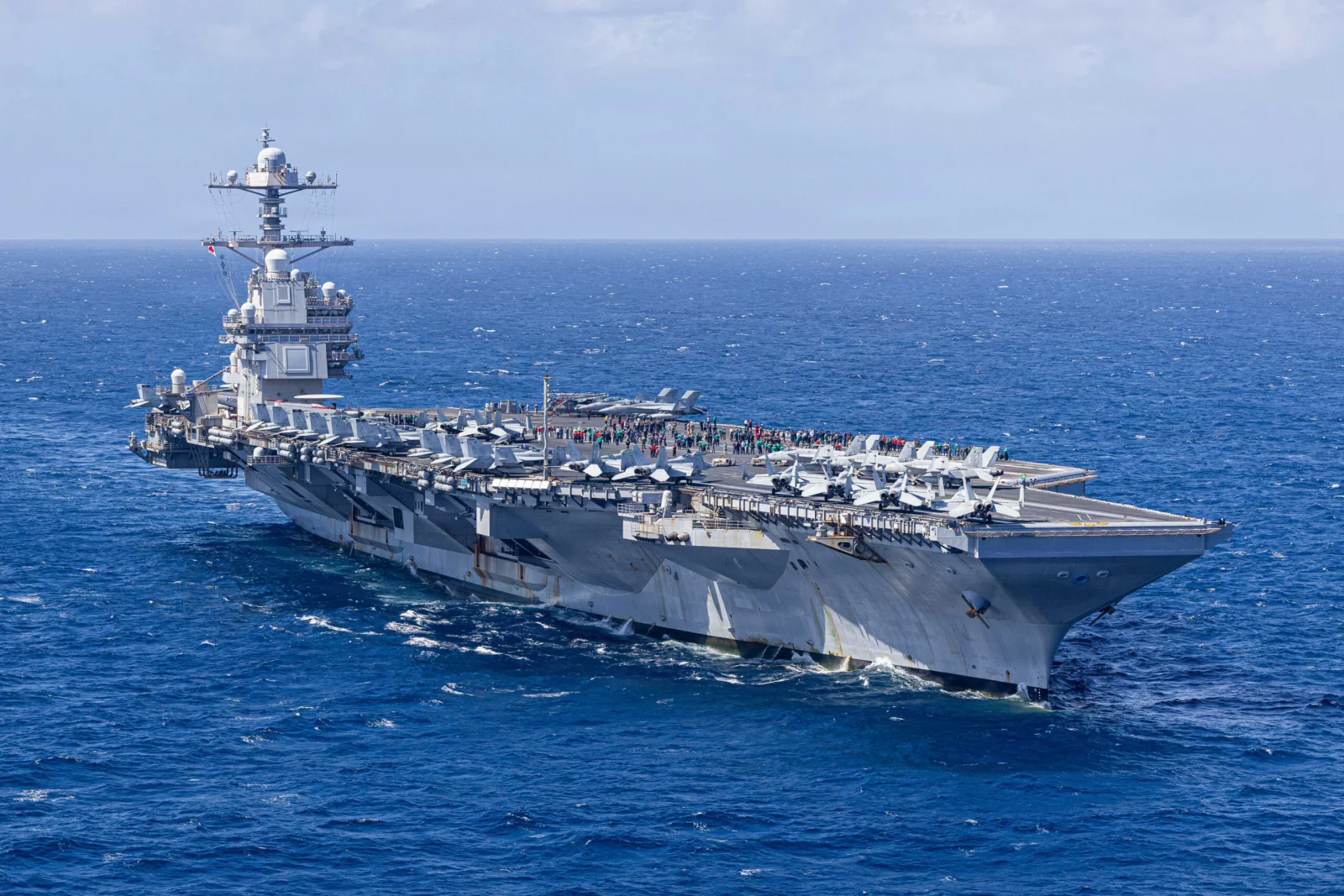 Fire Aboard USS Ford Leaves Two Sailors Injured, Carrier Stays On Mission