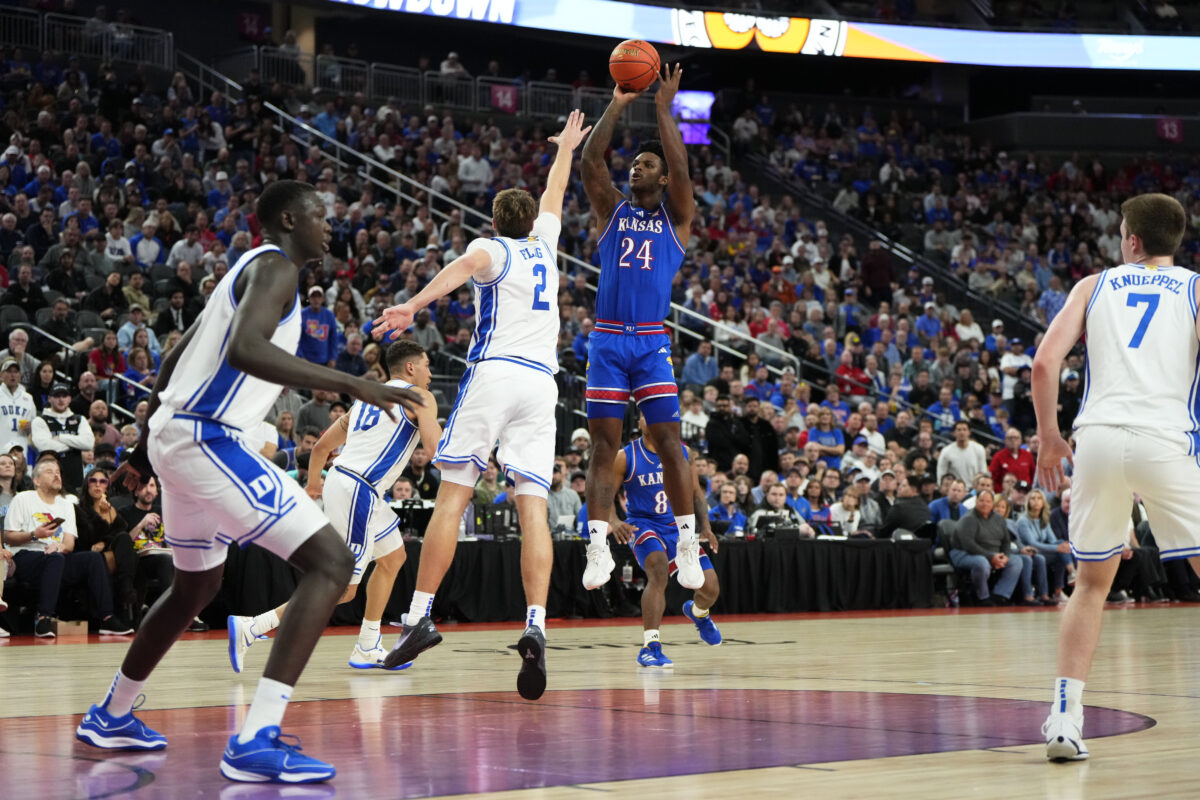 Featured image for Kansas Triumphs Over Duke Despite Dickinson's Ejection