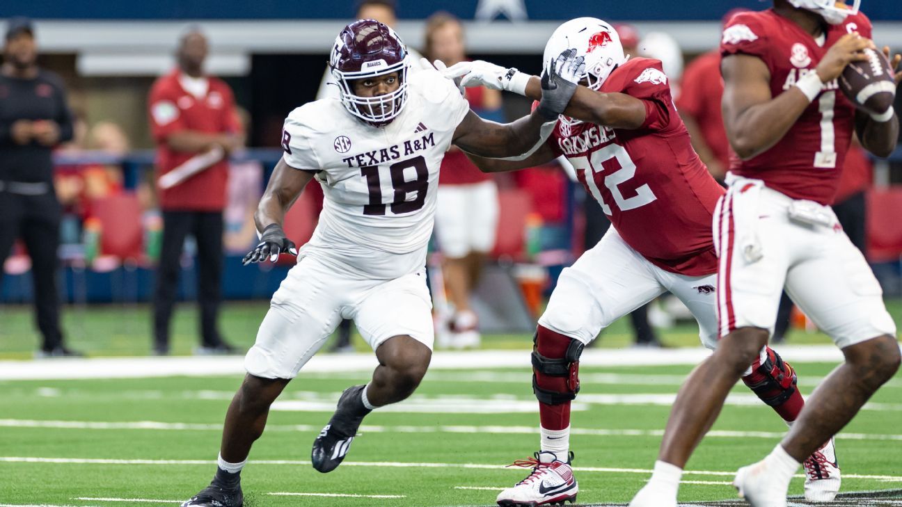 "Alabama Lands Top Defensive Transfer LT Overton from Texas A&M"