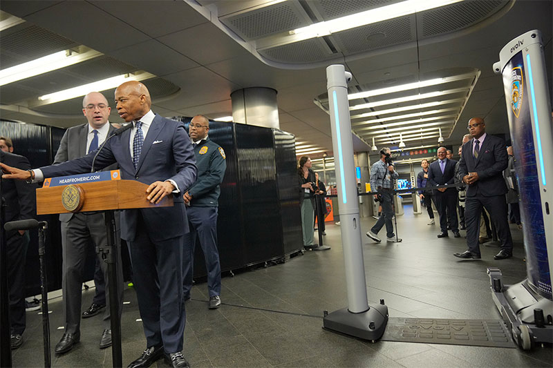 Featured image for "NYPD and Mayor Adams Launch High-Tech Gun Detection Pilot in NYC Subways"