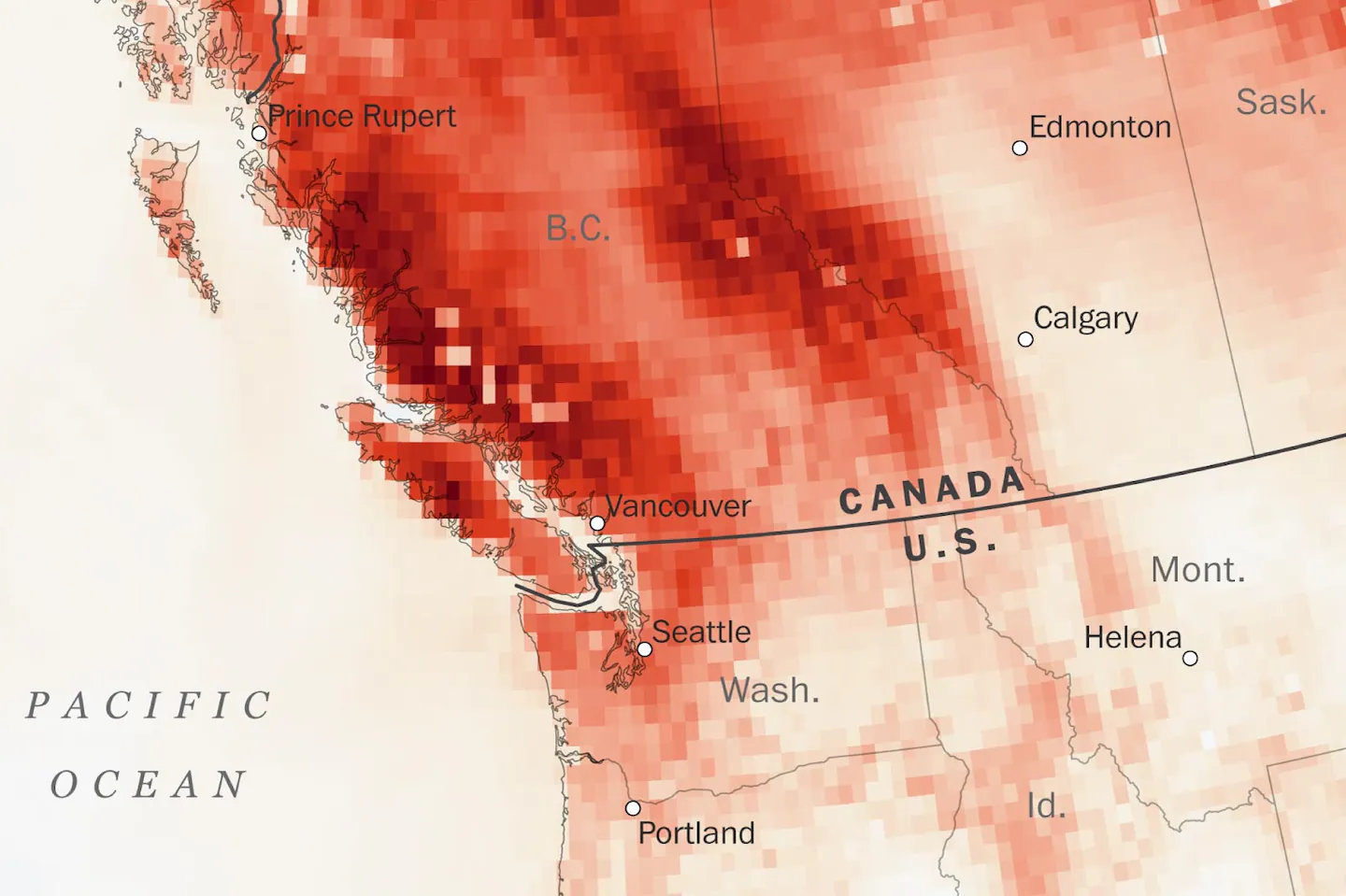 Record-breaking early heat wave hits Pacific Northwest and West Coast.