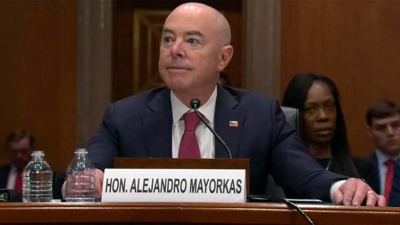 Senate Republicans challenge Mayorkas on border response and budget request.