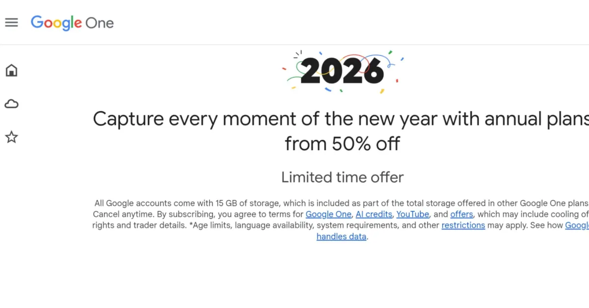 Featured image for Google One Offers 50% Off on 2TB and AI Pro Annual Plans