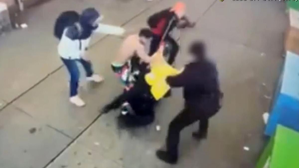 Featured image for "Migrant Mob Attacks NYPD Officers in Times Square, Suspects Freed Without Bail"