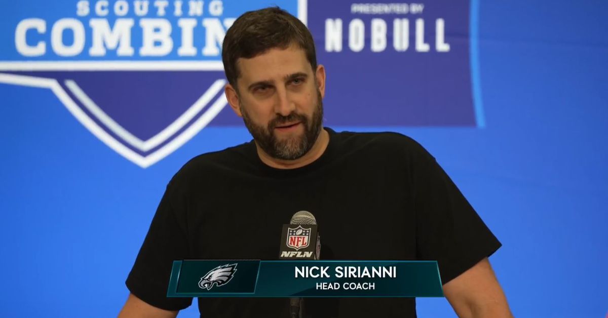 "Nick Sirianni Discusses Collaborating with Kellen Moore and Eagles' Offense at NFL Combine"