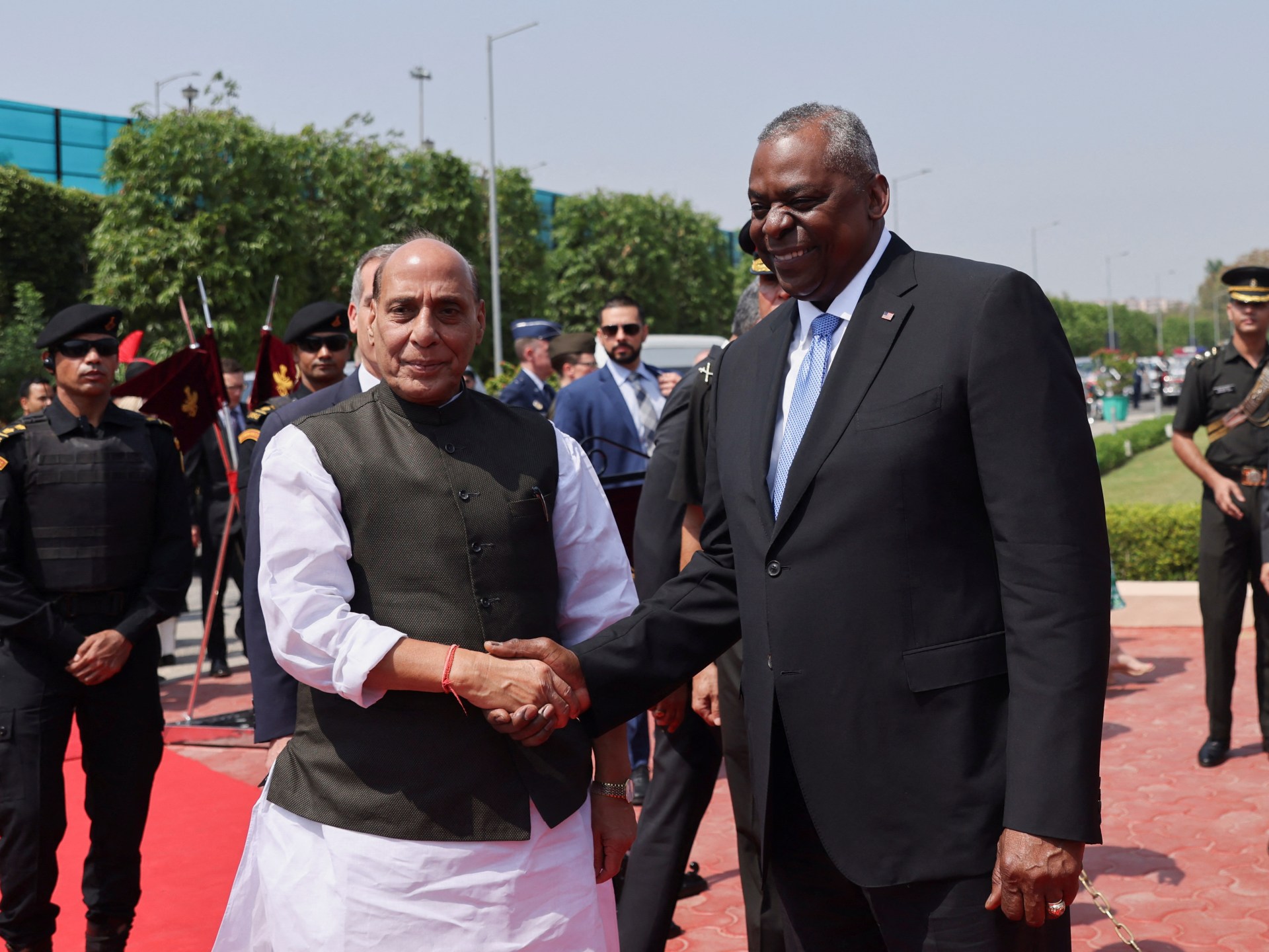 US and India strengthen defence ties to counter China.