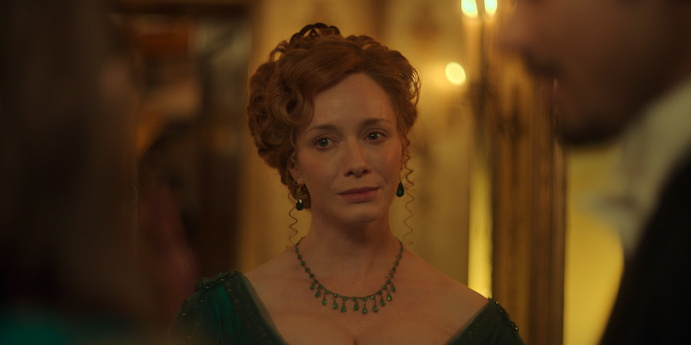 Featured image for "The Buccaneers' Wild Finale Wedding and Joan's Influence: Christina Hendricks Reflects on Her 1870s Journey"
