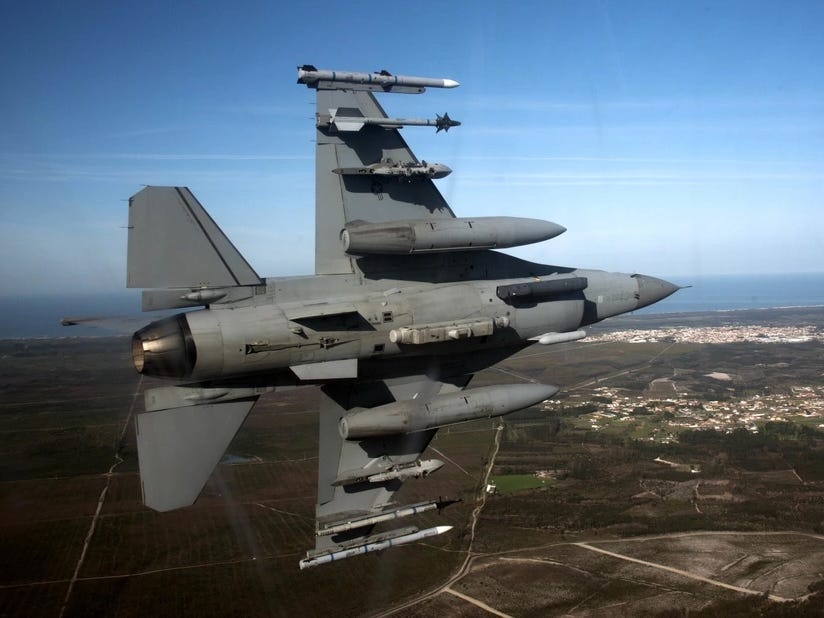 "Putin Warns Western Air Bases Hosting Ukraine's F-16s Are 'Legitimate Targets'"