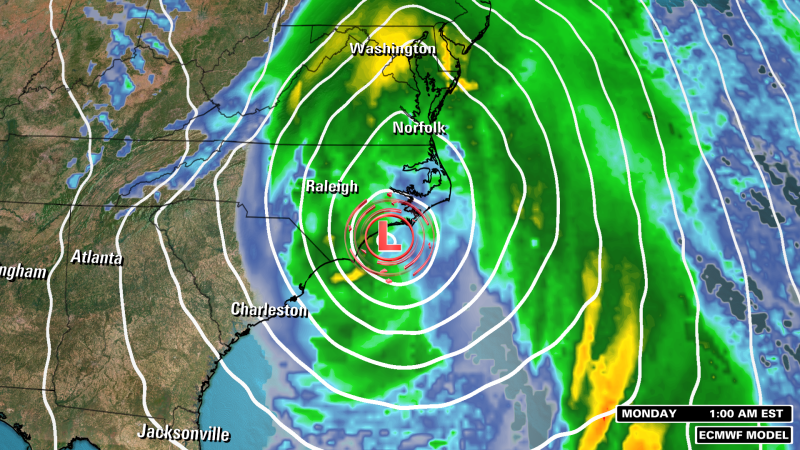 Impending Storm Threatens East Coast with Heavy Rain and Strong Winds