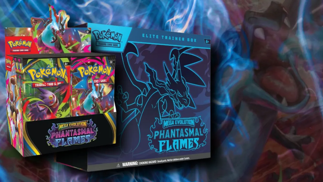 Featured image for Pokémon TCG Phantasmal Flames Preorders and Release Updates