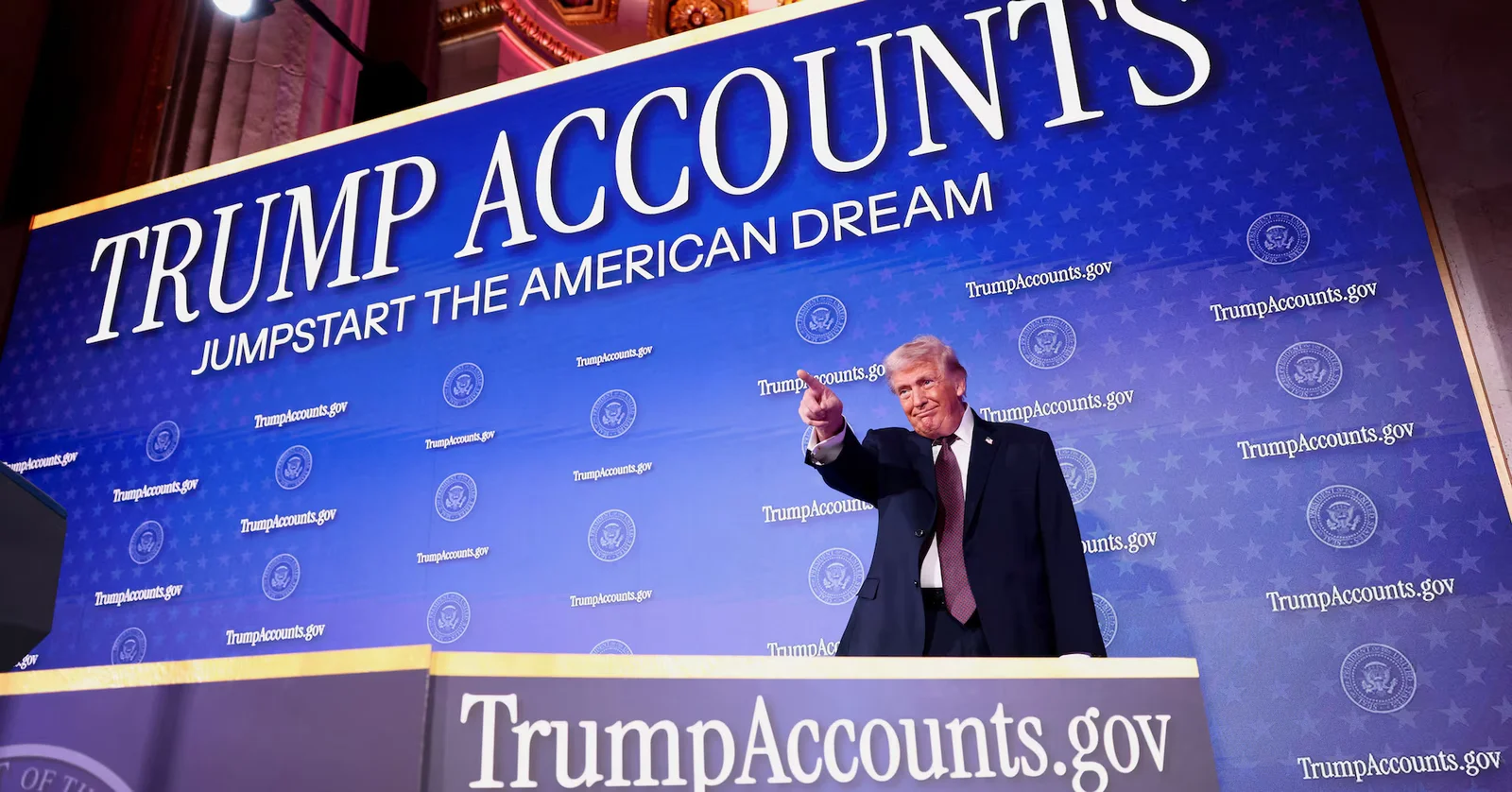 Trump launches baby-driven savings plan aimed at easing family costs