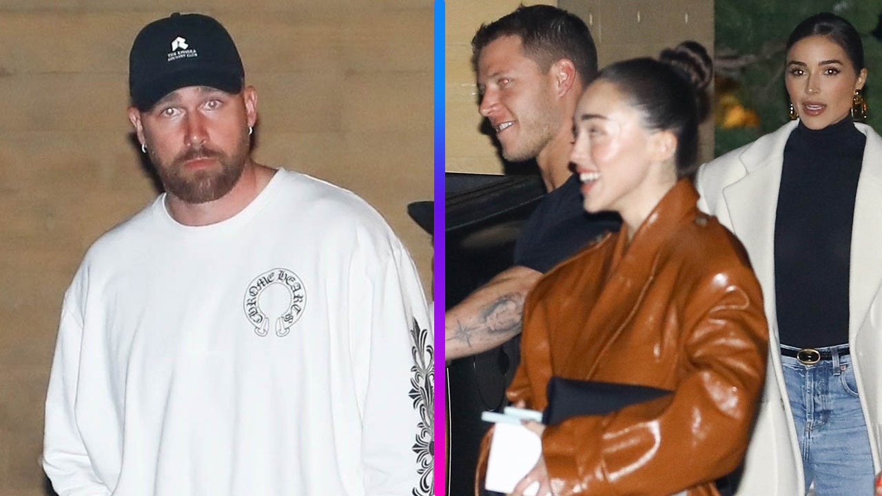 Travis Kelce Joins Christian McCaffrey and Olivia Culpo for Dinner After Super Bowl Win