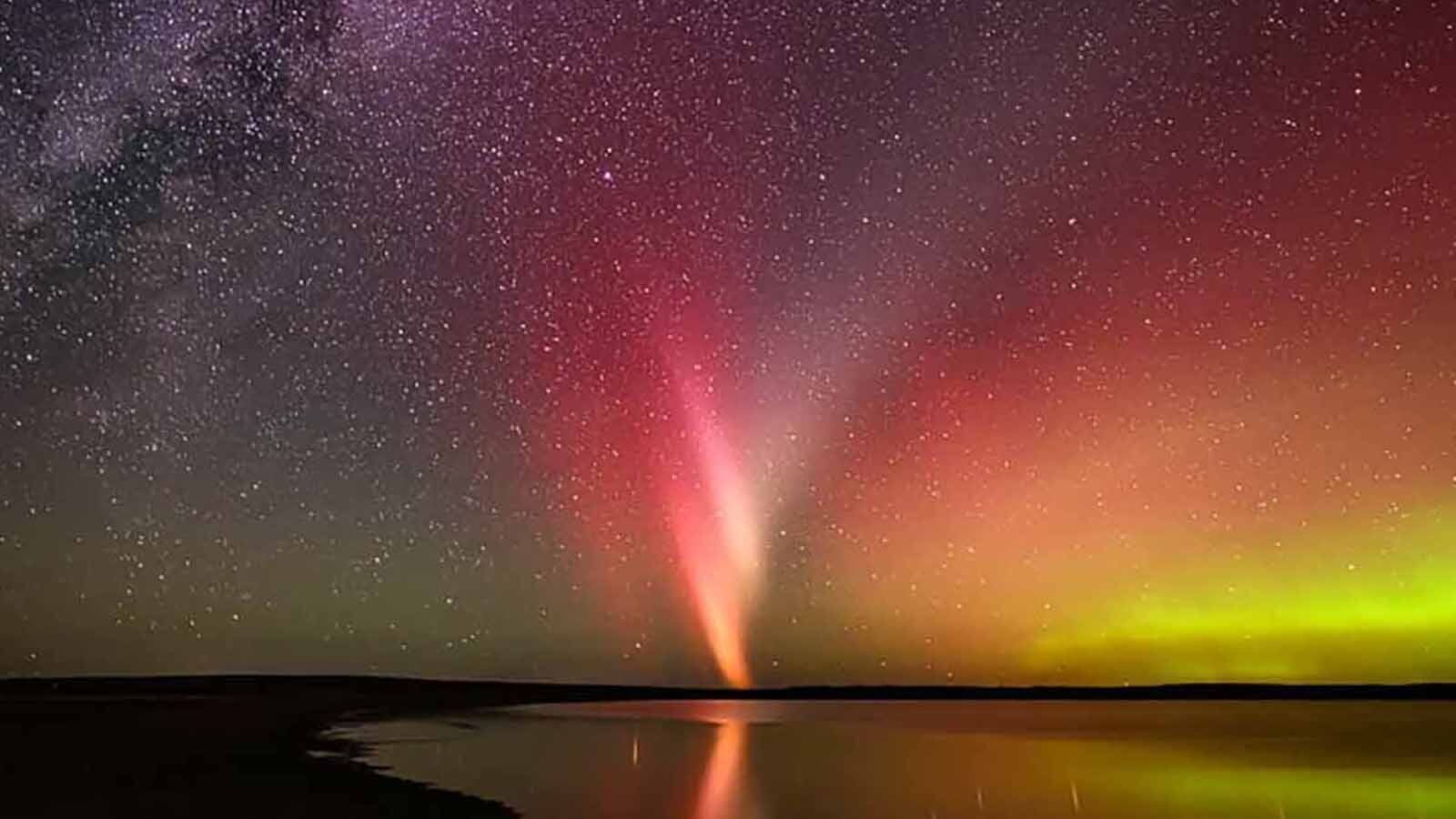 Featured image for Aurora Displays Rare, Vibrant Plasma Show Over Wyoming