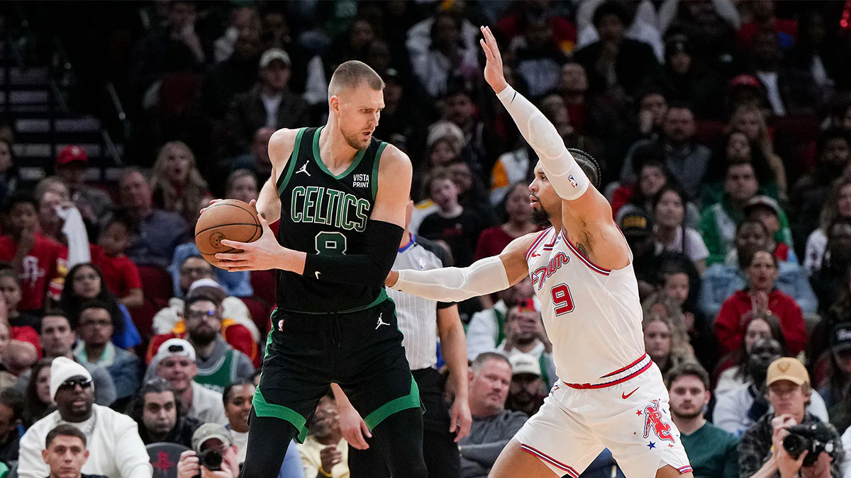 "Celtics Secure Victory Over Rockets with Historic Performance by Porzingis"