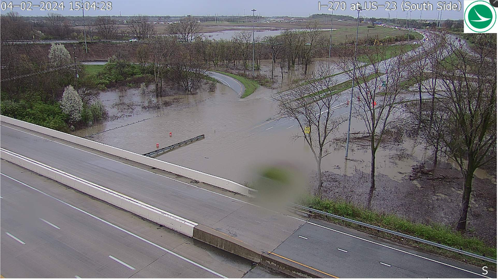 Featured image for "South Columbus Road Flooding Forces Closure of US-23 to I-270 Exits"